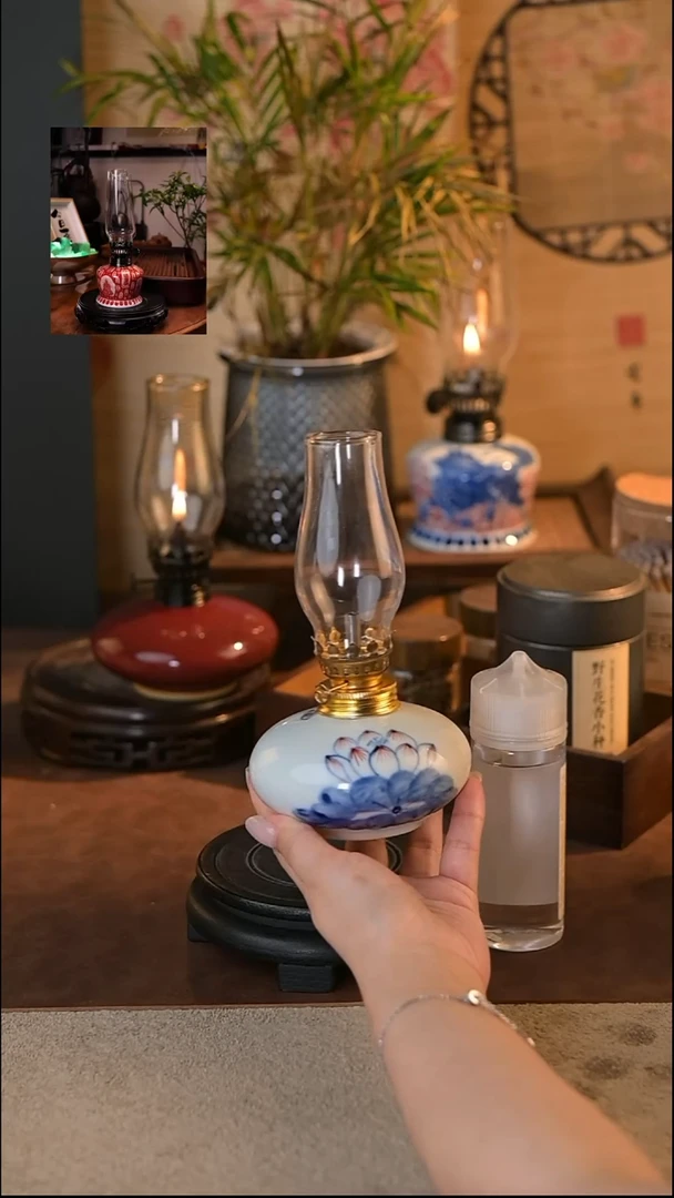 景德镇陶瓷香薰灯摆件