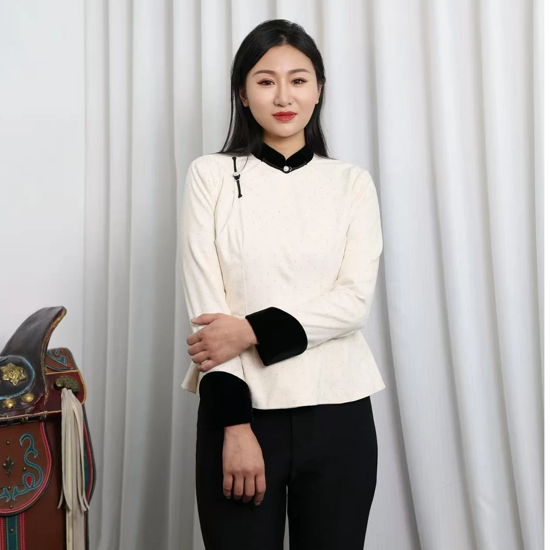 蒙古衬衣  时尚 百搭