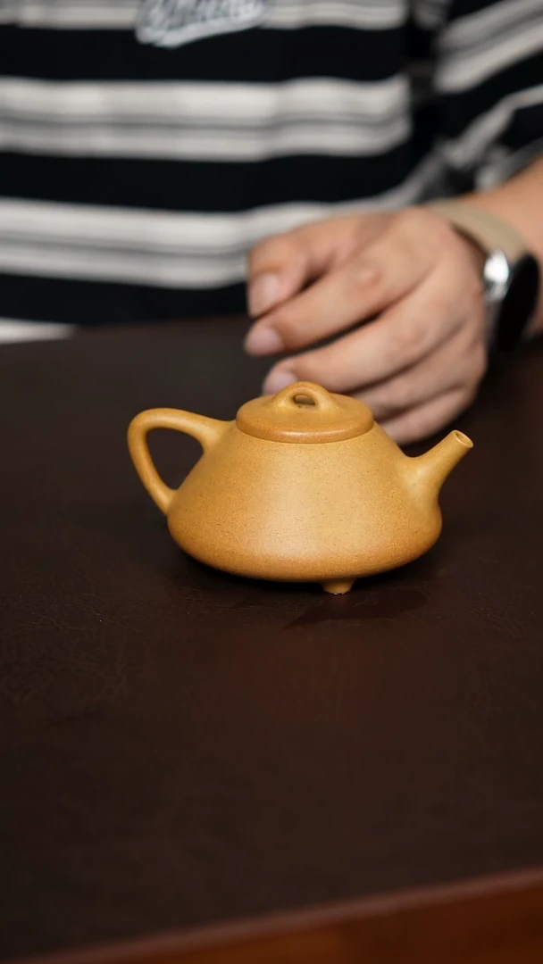 茶壶紫砂冷黄金封釉子冶150cc