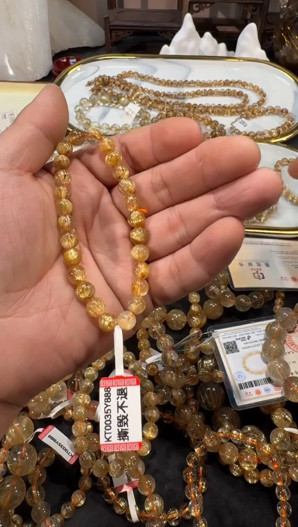 未镶嵌手串发晶愿***胡SJ-538金发晶