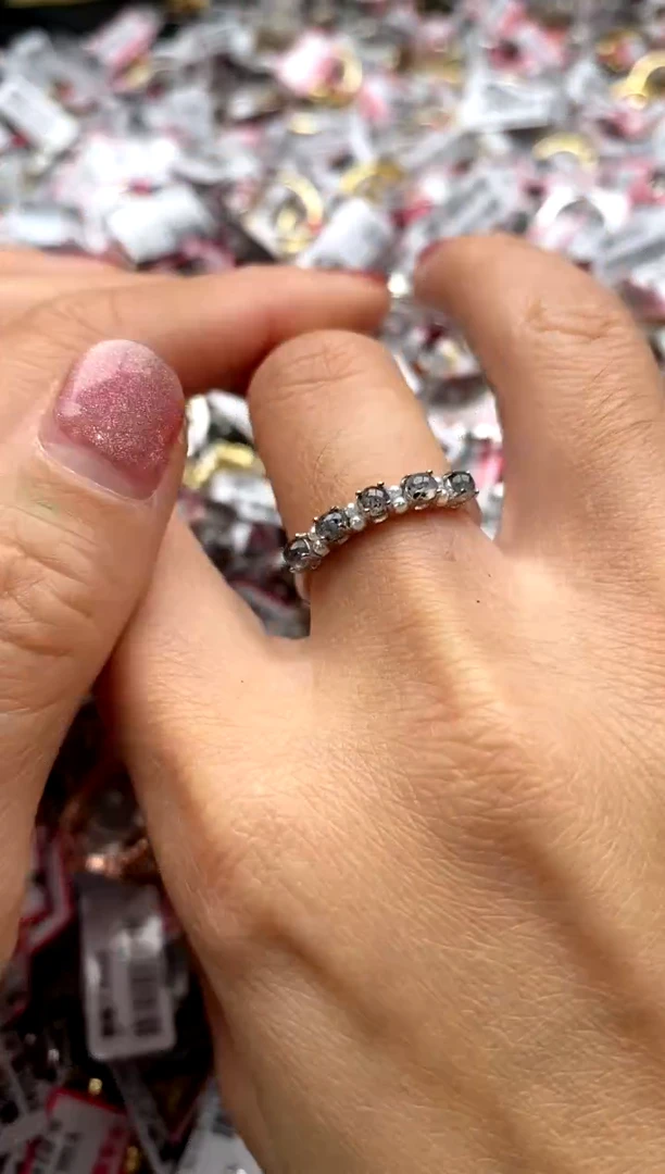 【闪购商品】翡翠戒指银S925镶嵌222222222     6