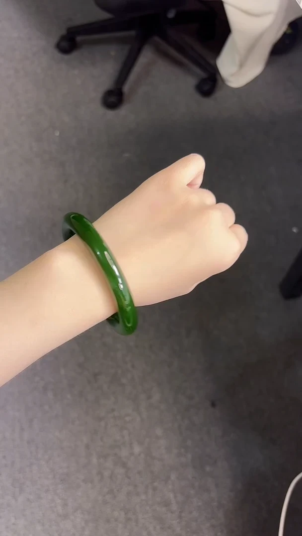 和田玉手镯未镶嵌267-1-65