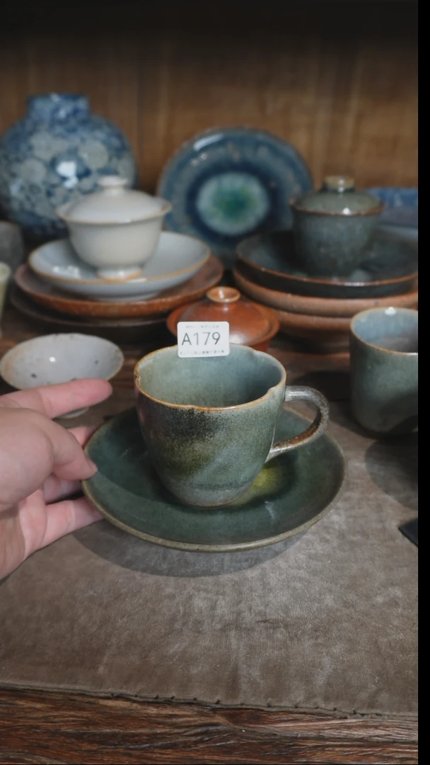 【闪购商品】 A179号咖啡杯连碟，一物一拍