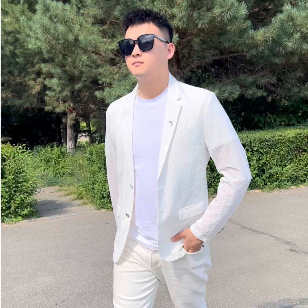 28021男士新款潮流时尚休闲百搭西服