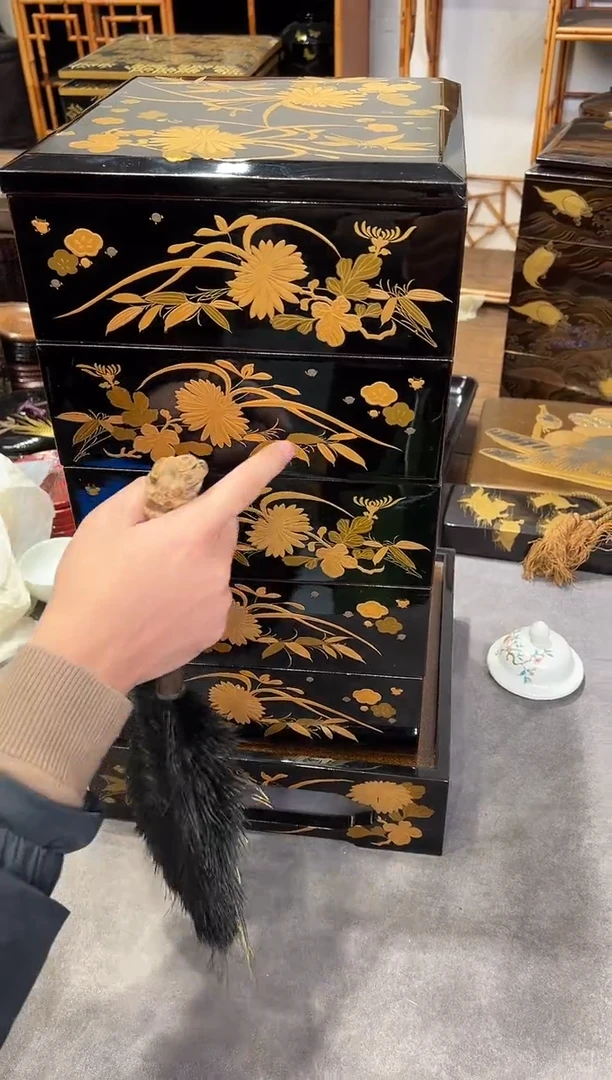 高肉金莳绘 内金梨子地 五段+重台