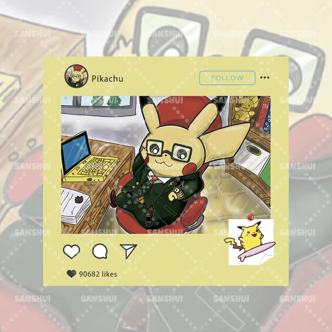 亚克力强磁冰箱贴PTCG朋友圈二创宝可梦冰箱贴