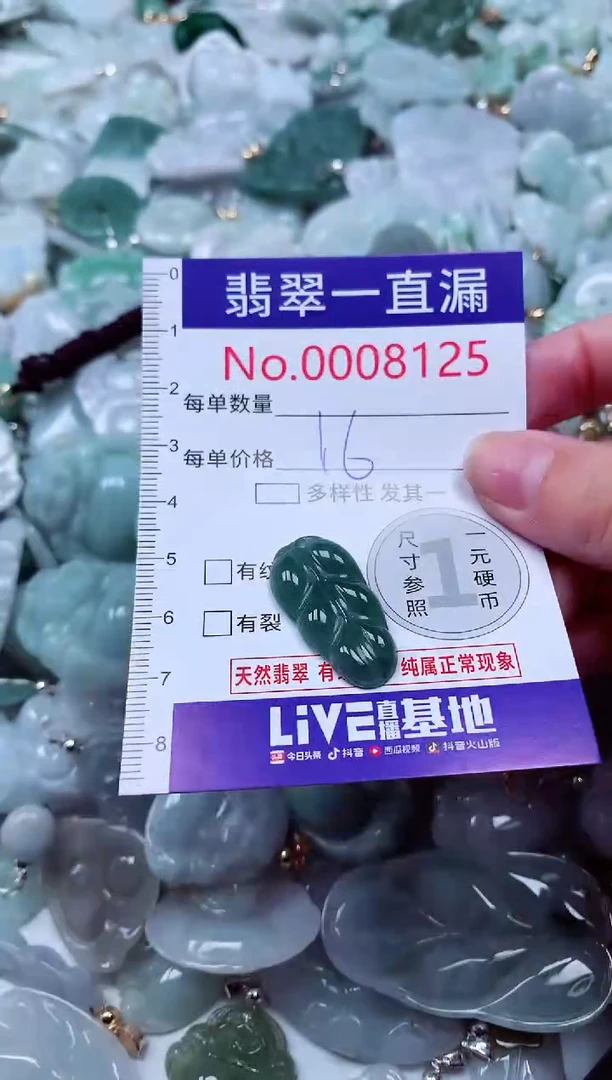 吊坠(不含链)未镶嵌翡翠8125