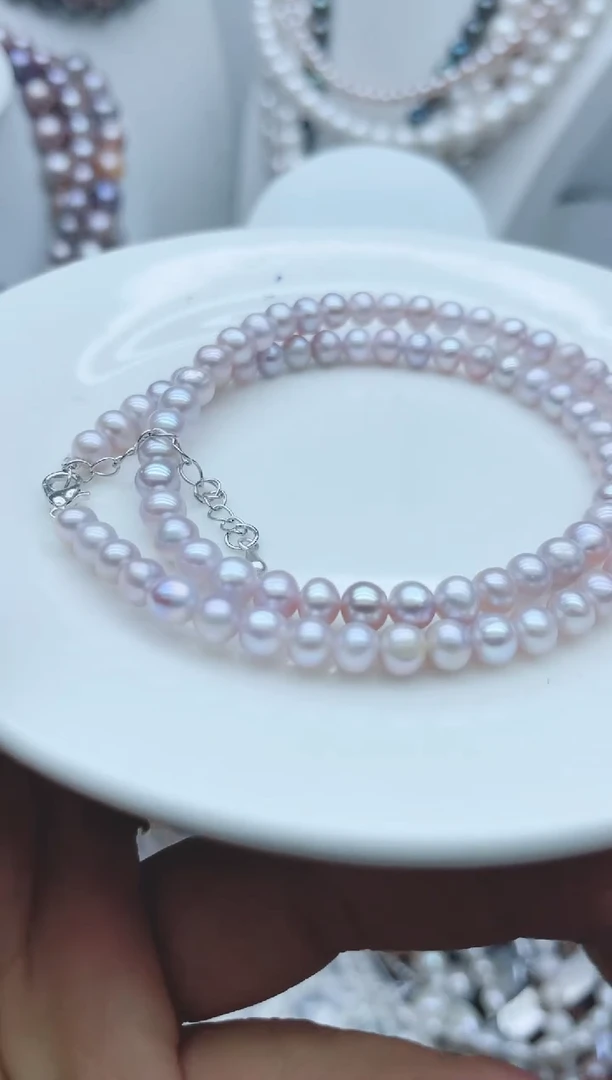 【闪购商品】淡水珍珠颈饰银S925镶嵌1