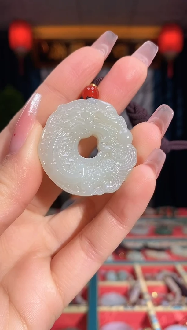 【闪购商品】和田玉颈饰未镶嵌鱼化龙