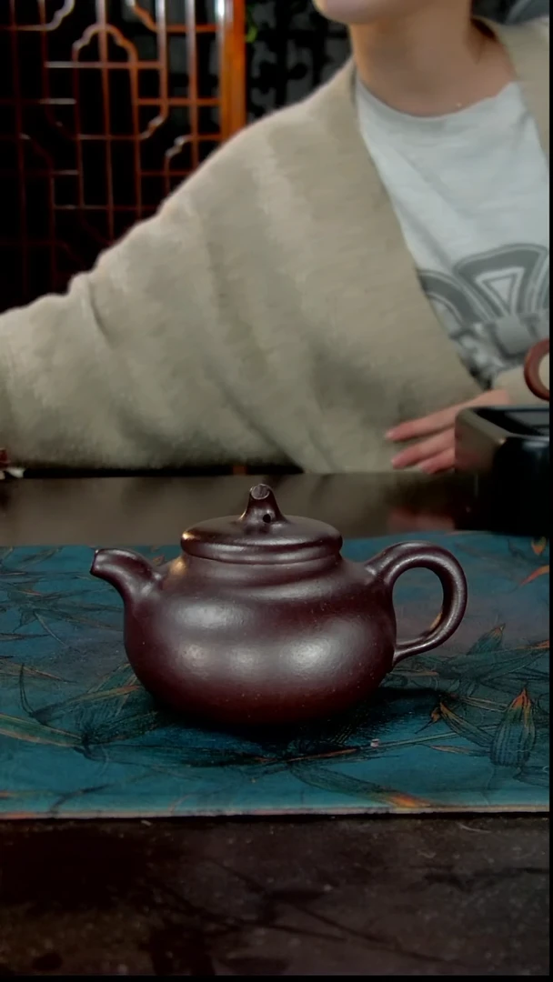 茶壶紫砂纯料石红全手工