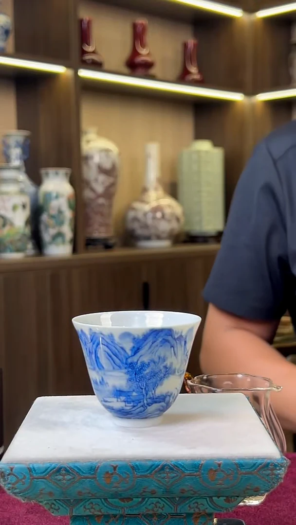 瓷片流*景德镇毛仔柴窑杯