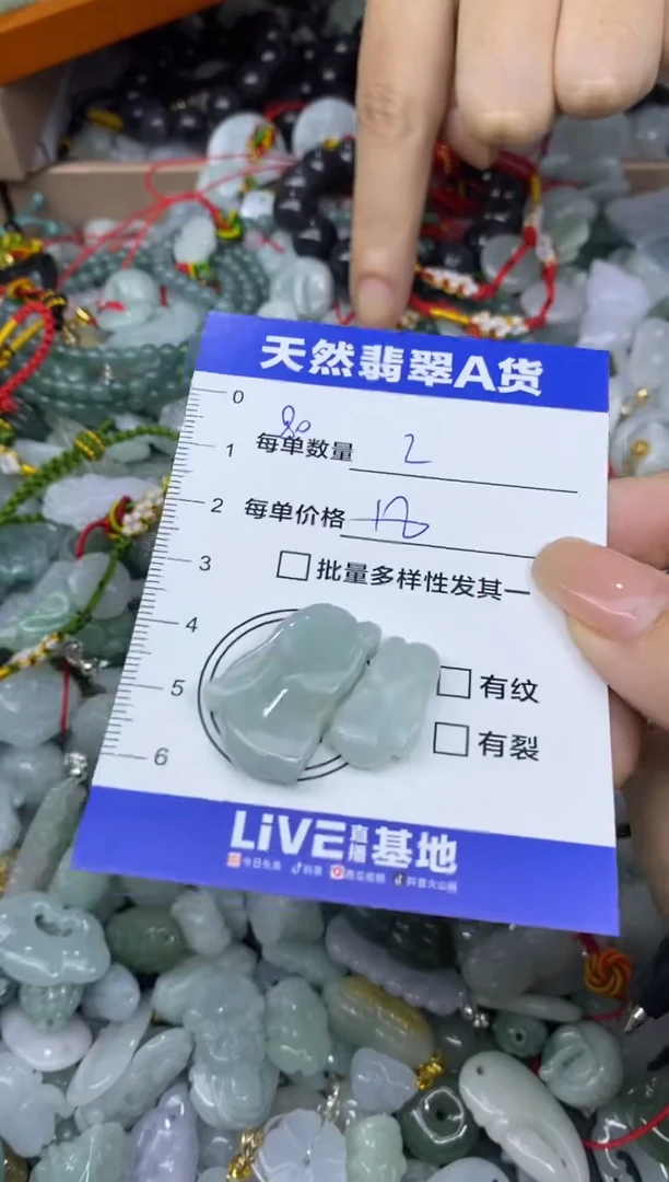 颈饰未镶嵌翡翠天然翡翠A货批量多样性发一件