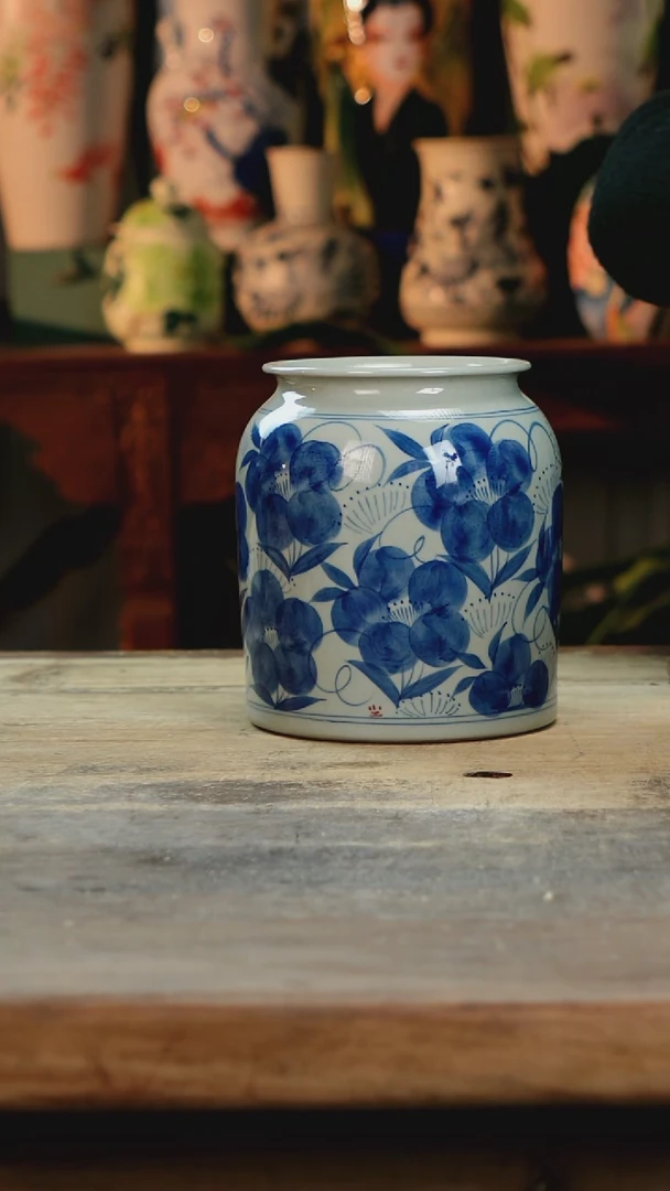 【闪购商品】瓷片景德镇纯手工釉下彩精品花瓶