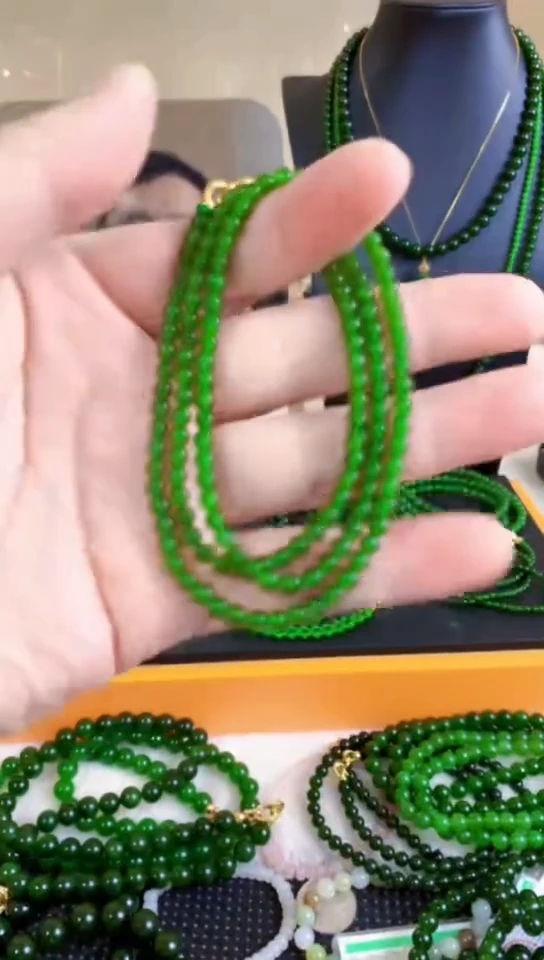 和田玉（碧玉）未镶嵌项链4