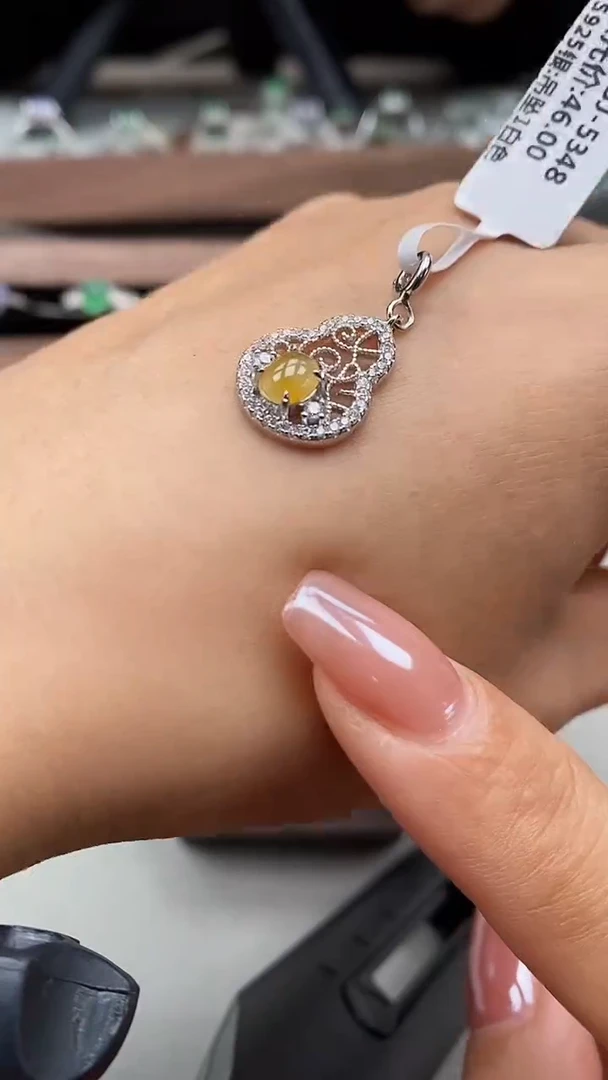 银S925镶嵌戒指翡翠5275