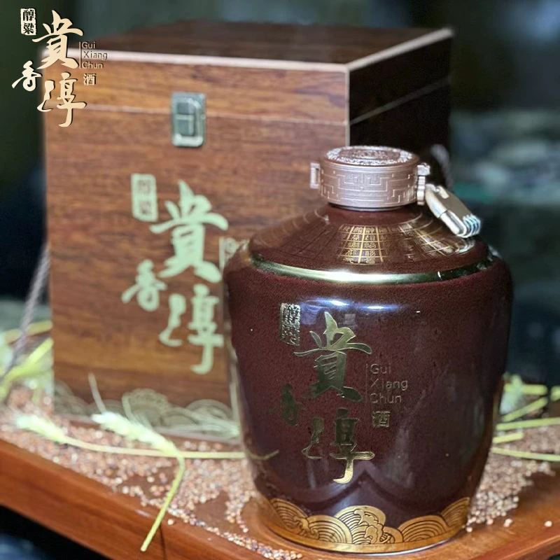 醇粱贵香淳 (棕色坛木箱装05老酒)  酱香型白酒53度5L*1