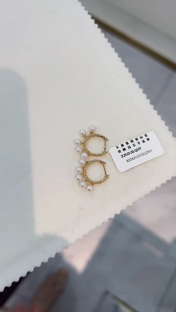 【闪购商品】海水珍珠耳包18K金镶嵌akoya耳包zzxm