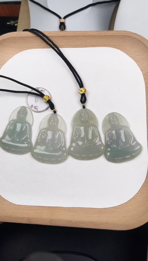 颈饰未镶嵌翡翠翡翠Y5C028冰素衣观音+多样性发其一