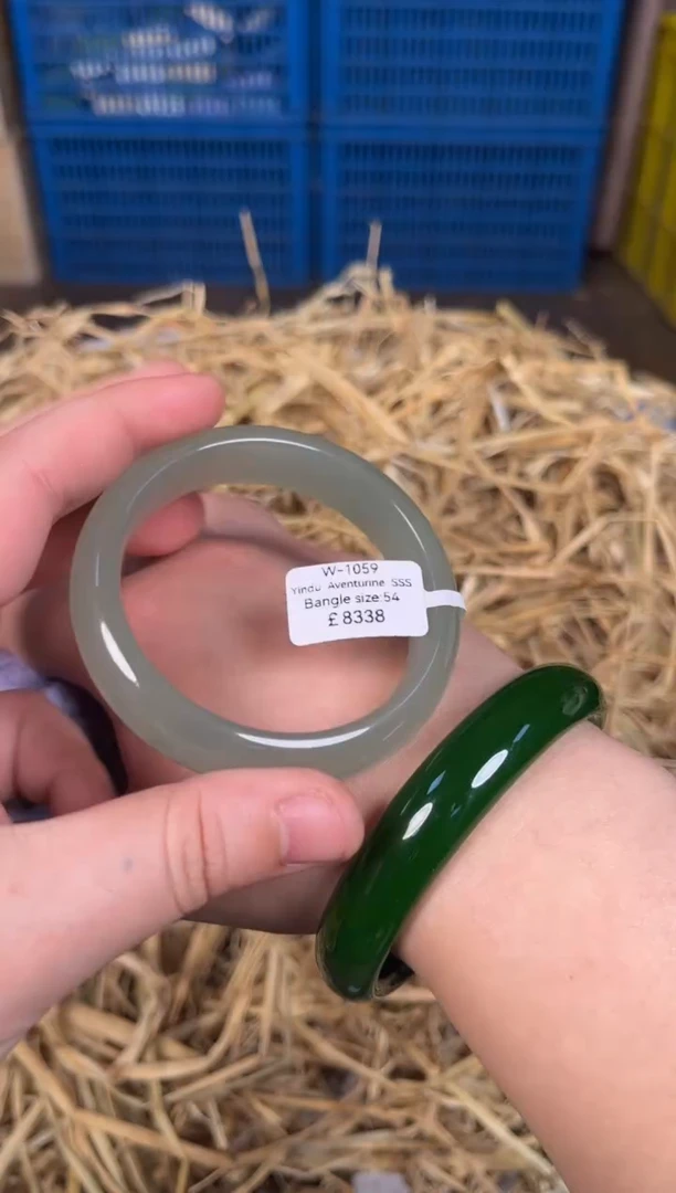 未镶嵌手镯石英质玉W1059