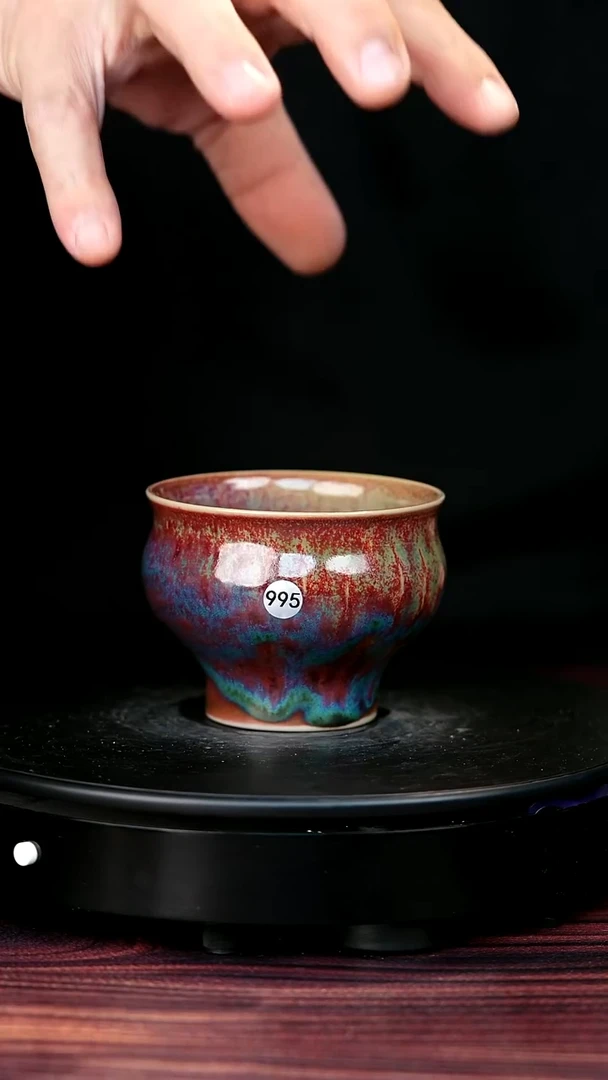 995#盼龙窑一级品原矿钧瓷卢氏杯
