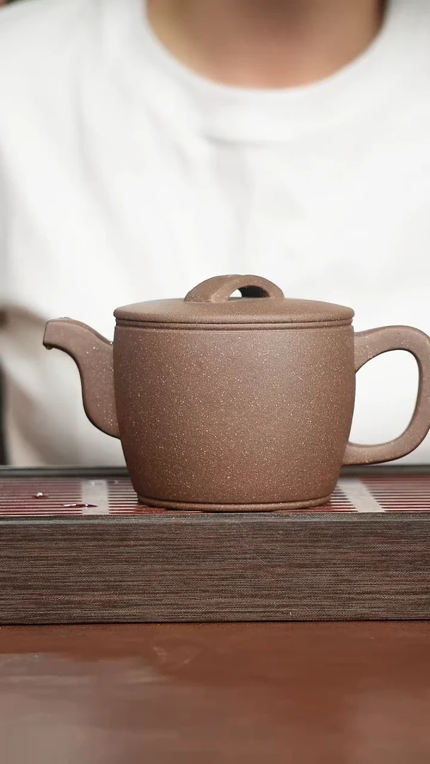 茶杯紫砂五彩段汉瓦壶