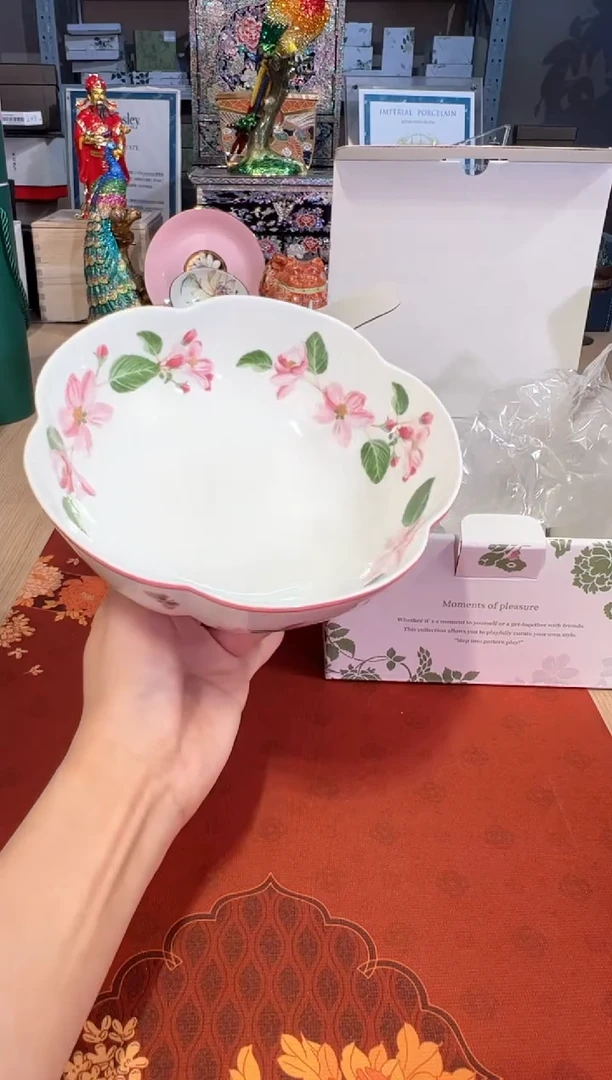 【闪购商品】杯60粉果园16.5梅花碗