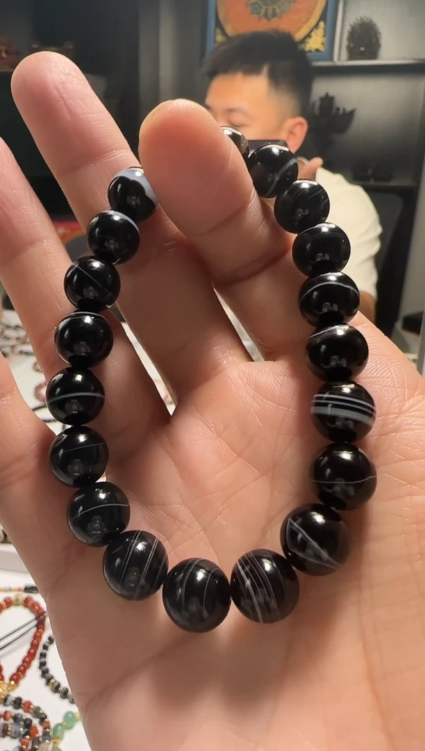 未镶嵌手串玛瑙/玉髓1103-40多样性发货