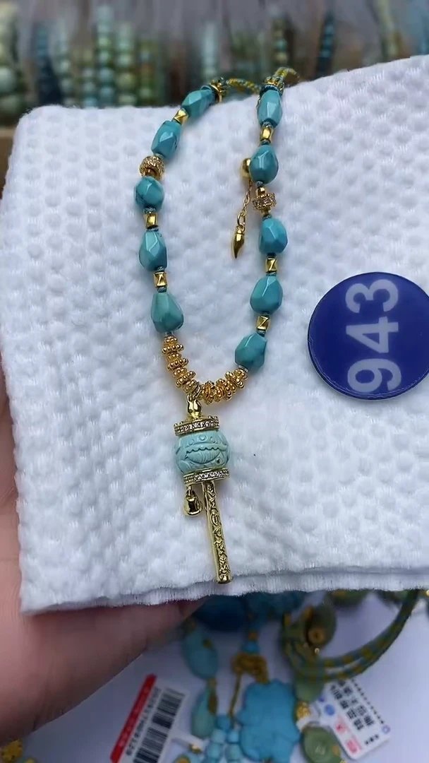 【闪购商品】绿松石项链银S925镶嵌943