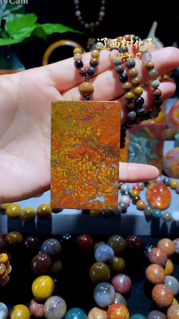 未镶嵌-硅化玉天然北票硅化玉吊坠