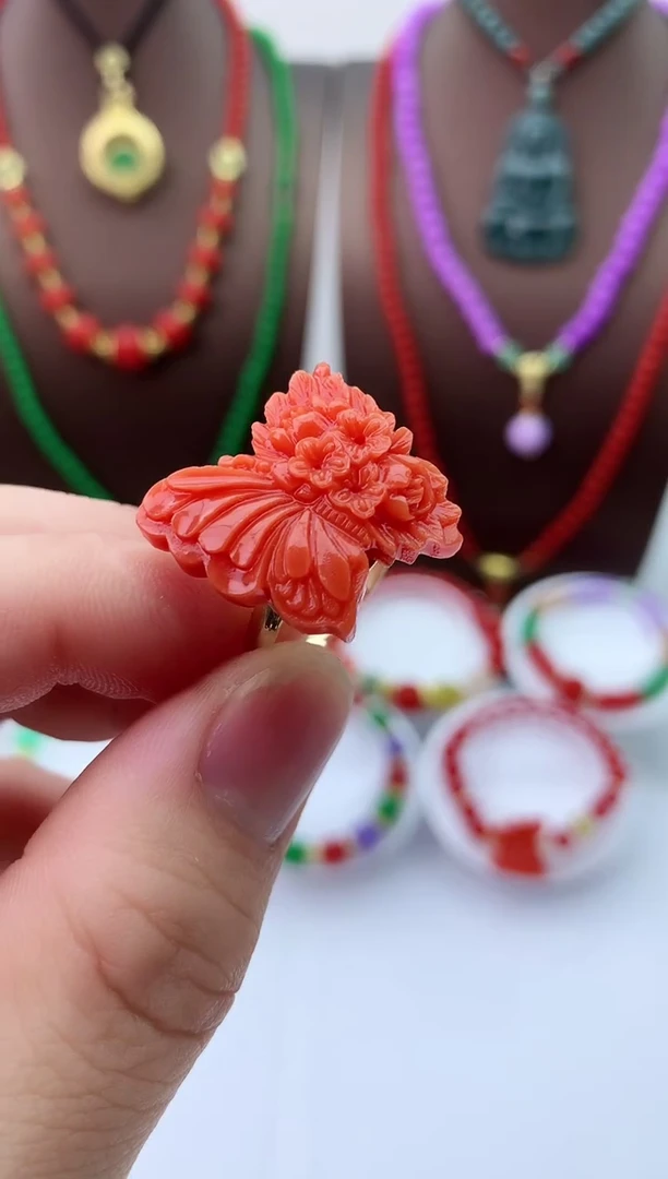 【闪购商品】翡翠戒指14K金镶嵌J30戒指