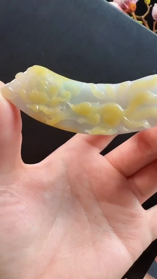 颈饰未镶嵌翡翠翡翠鱼戏莲花吊坠