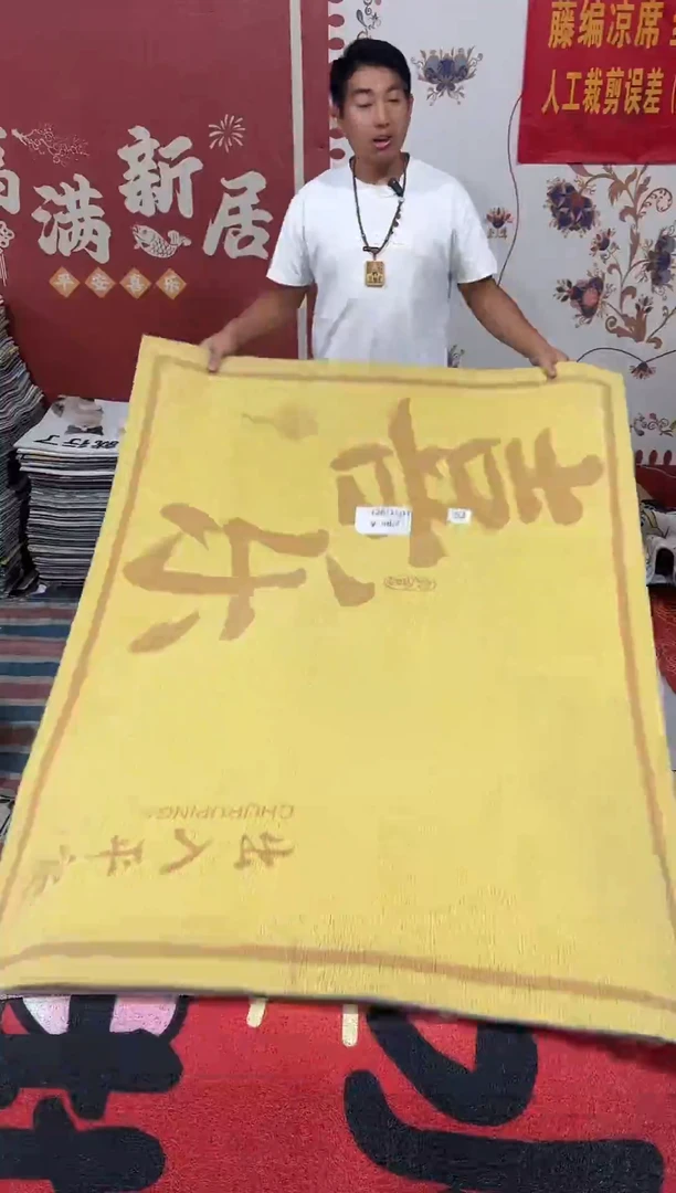 不退不换瑕疵丝圈地毯120*160cm152