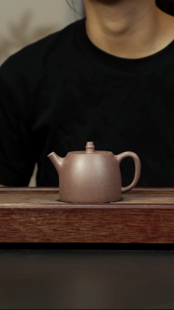 紫砂茶壶桃花泥 汉铎