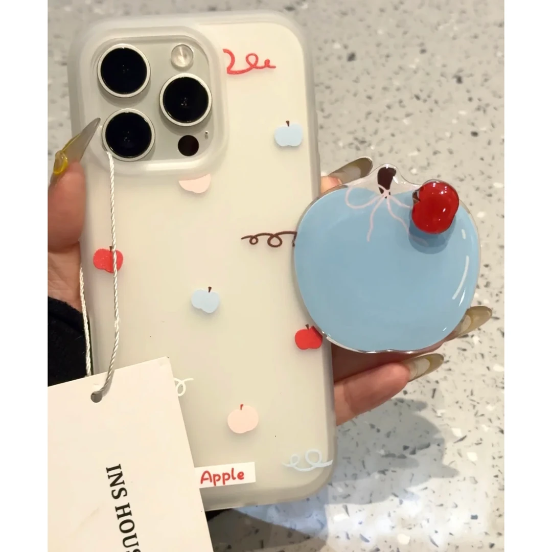 红蓝苹果适用苹果iPhone15手机壳16ProMax新款14Pro防摔软壳16