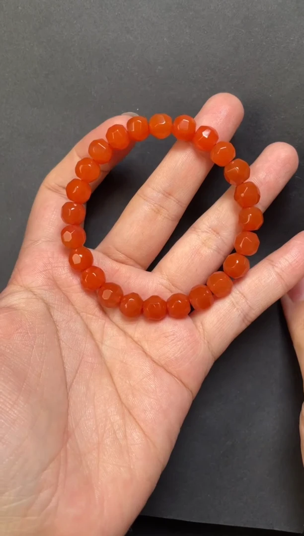 未镶嵌80南红玛瑙手串