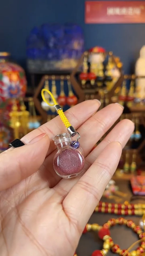 【闪购商品】黄色珐琅景泰蓝瓶子