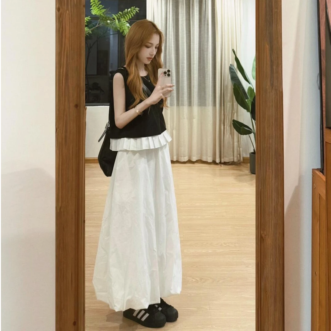 夏装搭配一整套韩系茶系穿搭盐系冷淡风慵懒风松弛感别致绝美套装