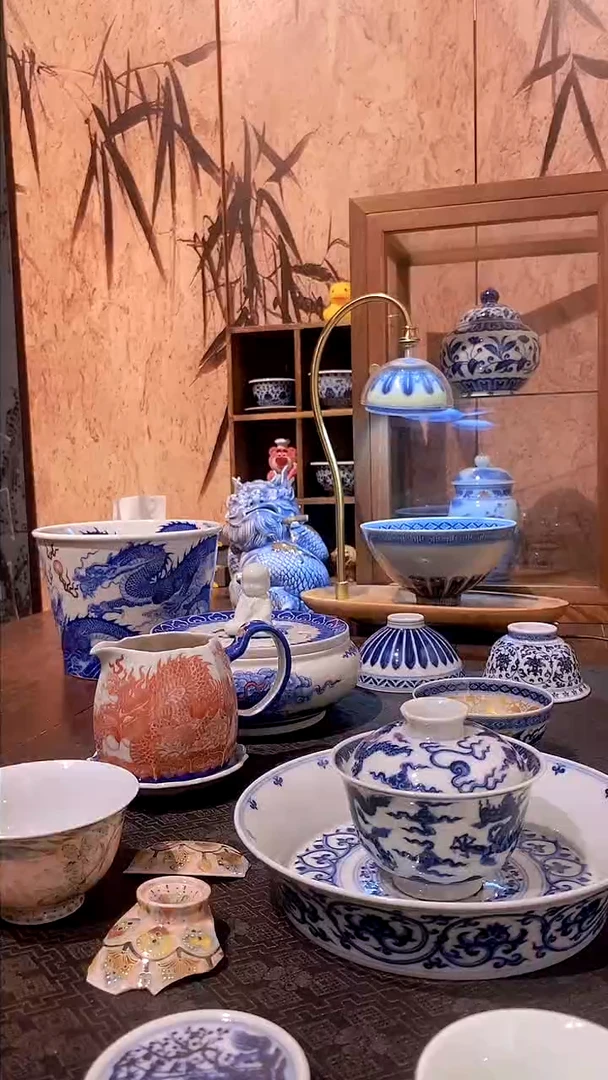 杯子o*L龙纹3只客杯