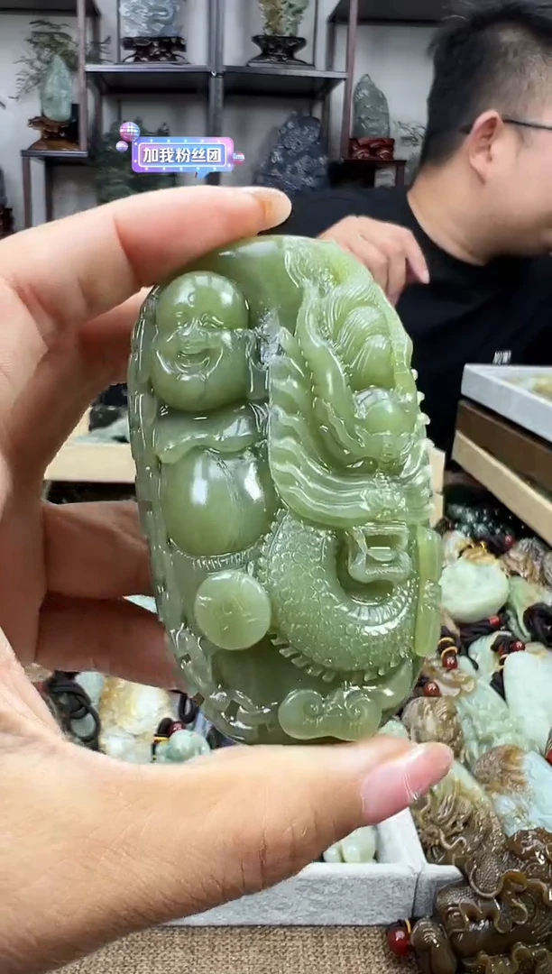 和田玉未镶嵌把件1