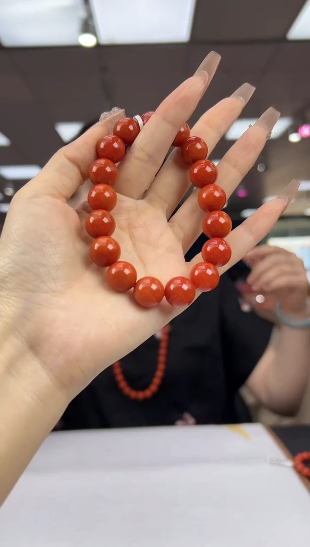 未镶嵌珠串南红玛瑙10.11-12mm（多样式发一 ）HS22162003055