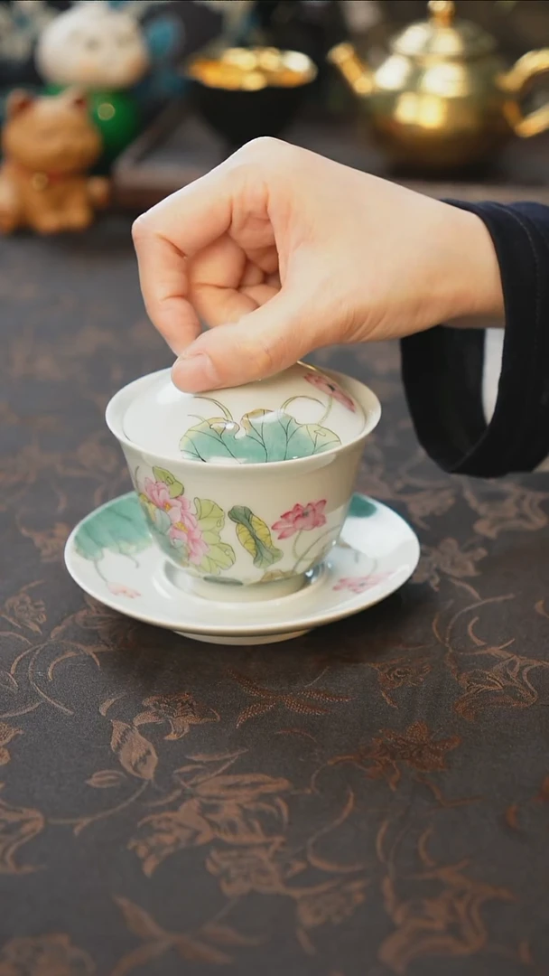 杯景德镇陶瓷杯碗柴烧多人