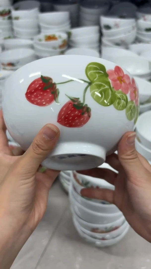 瓷片景德镇手绘釉中彩（食品级）小罗汉碗