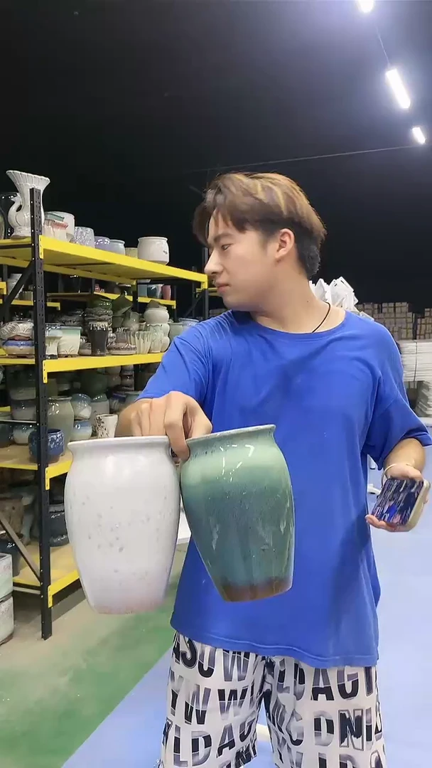 宜兴紫砂粗陶花盆