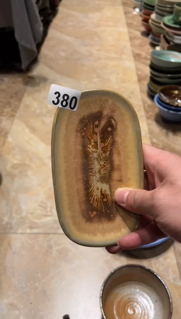 【闪购商品】瓷片 380 黄色毛巾碟1个