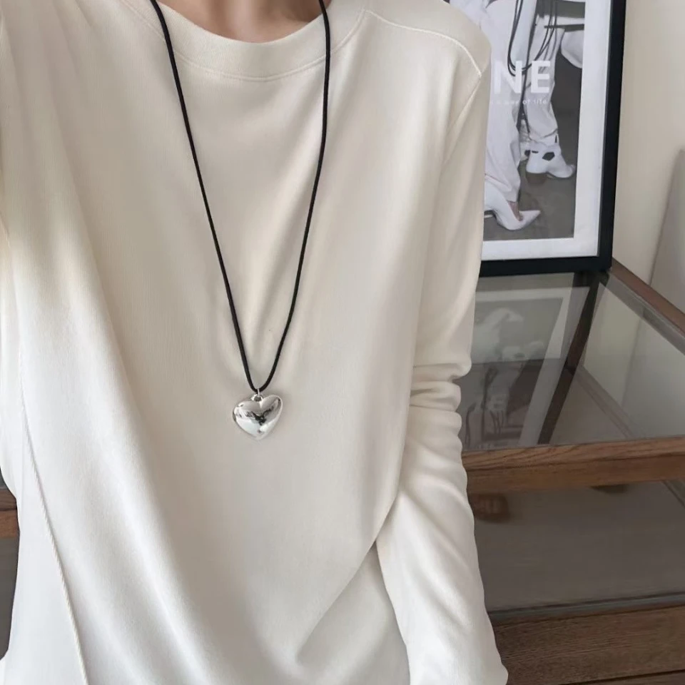 2025爆款磨毛糯米绒鱼骨打底衫-春秋必备-基础百搭款