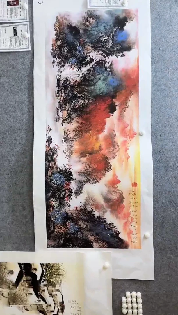 国画九霄甄选国画作品x12