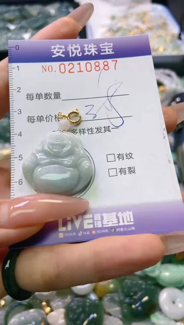 翡翠未镶嵌颈饰闪购0210887多样性发其一
