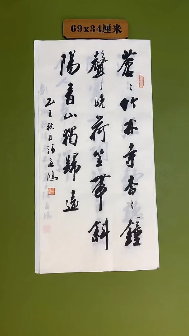 书法书法 张若鸿 尺寸69cm*34cm