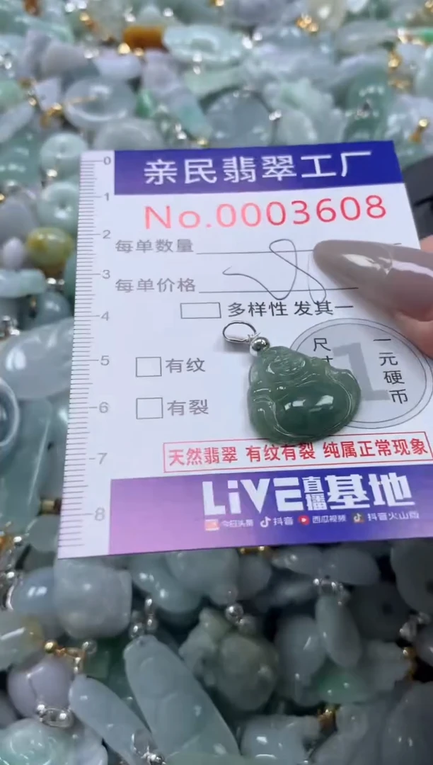 颈饰未镶嵌翡翠3608