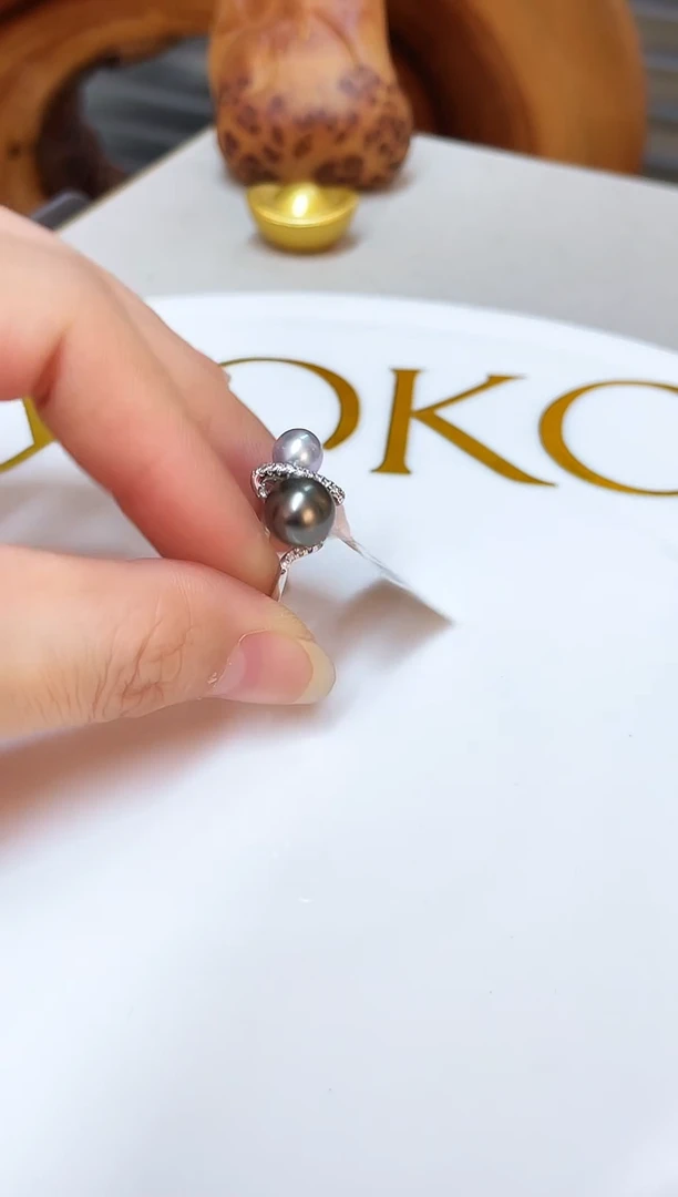 银S925镶嵌颈饰海水珍珠7-9mm